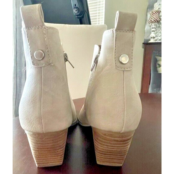 DV Dolce Vita Women's Kiki Ankle Stone Tan Boot Sz 10 Bootie Suede Western Block - Picture 4 of 8